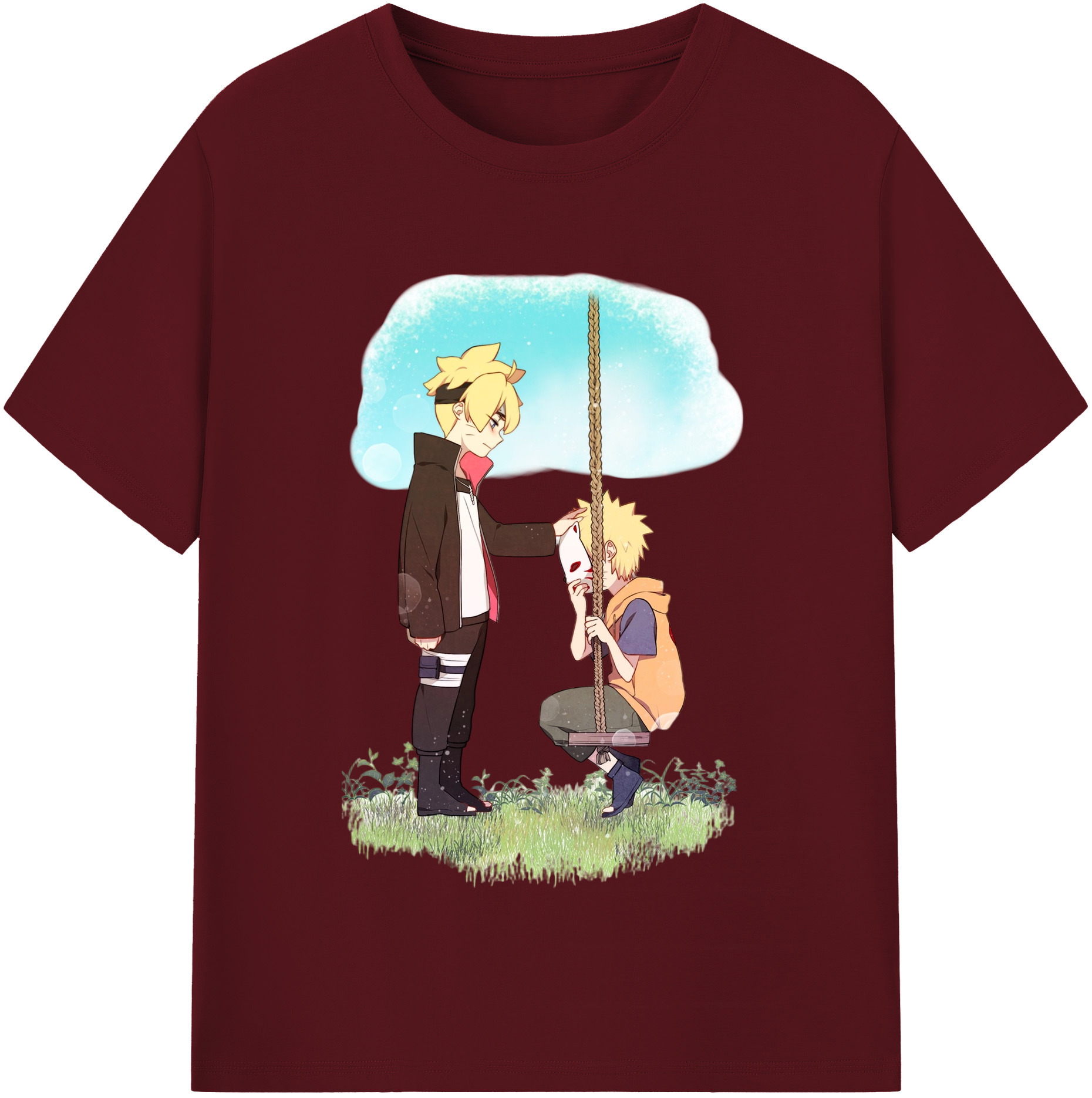 （画像用） NARUTO -ナルト- うずまき ボルト Uzumaki Boruto 綿100％半袖Tシャツ（フロントプリント）